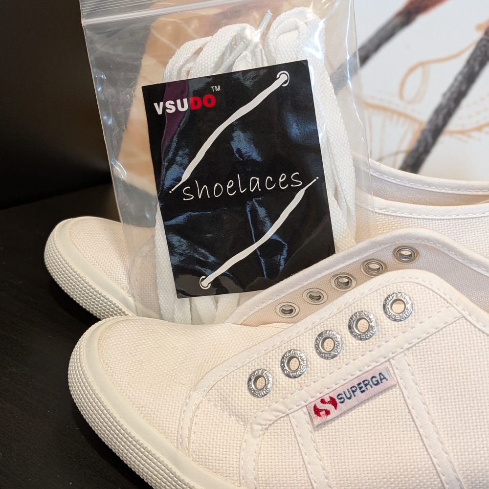 Superga 2790 Wedge Sneaker Slip-On Canvas Platform White Size 6 / EU 36 – NWOT - Picture 9 of 10